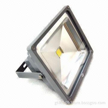 IP65 Floodlight with High-lumen and Power Efficiency, CE, RoHS, SAA Certified